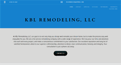 Desktop Screenshot of kblremodeling.com